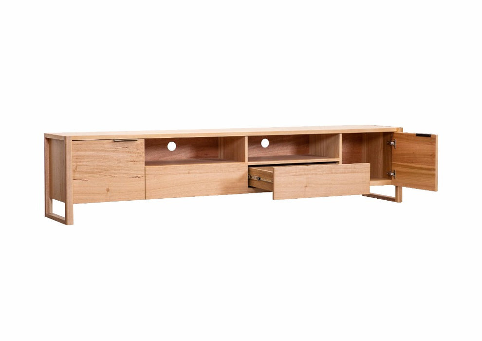 Perisher 2.4m Entertainment Unit - Messmate Wood