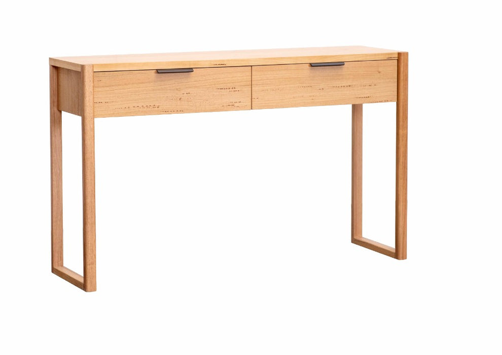 Perita 1.4m Console Hallway Table - Messmate Wood