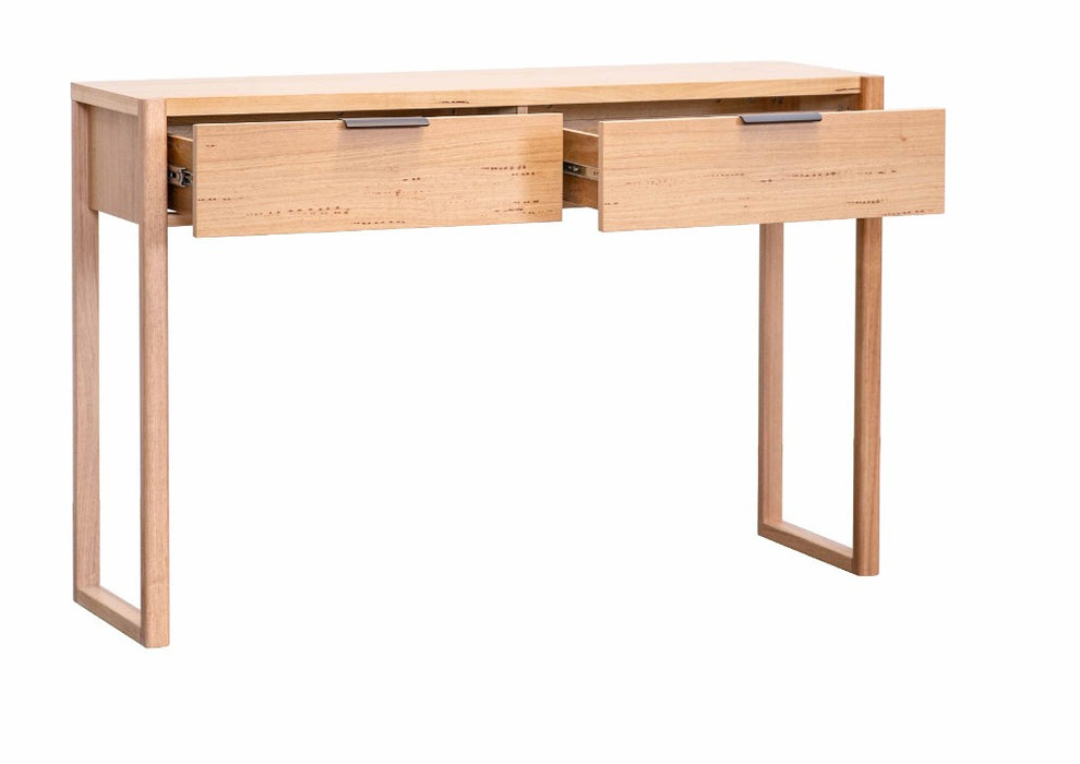 Perita 1.4m Console Hallway Table - Messmate Wood