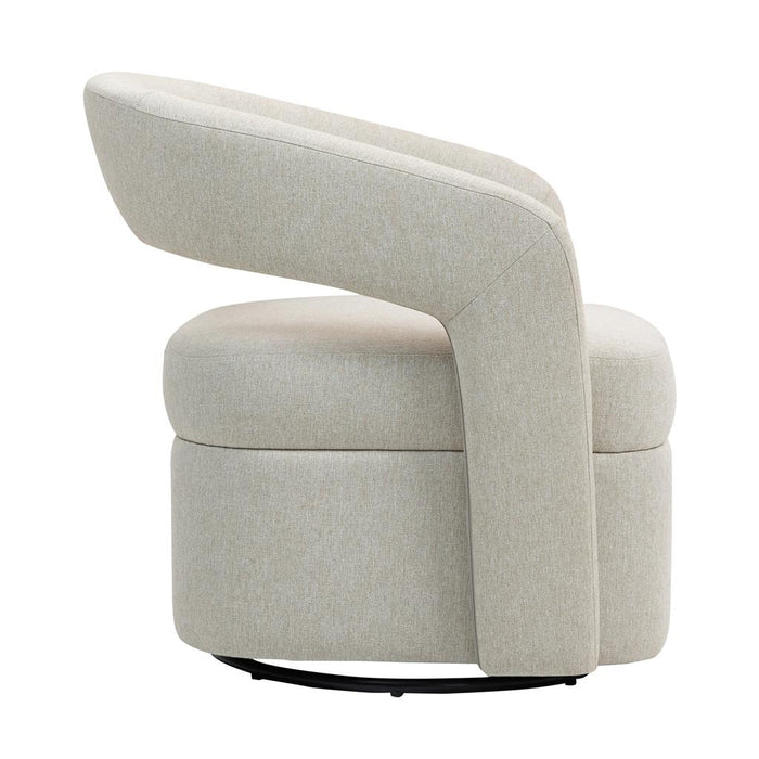 Raeley Swivel Armchair- Beige