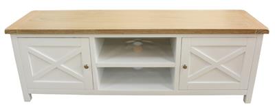 Shellwood White Entertainment Unit TV Cabinet Stand 160cm Storage Shelf