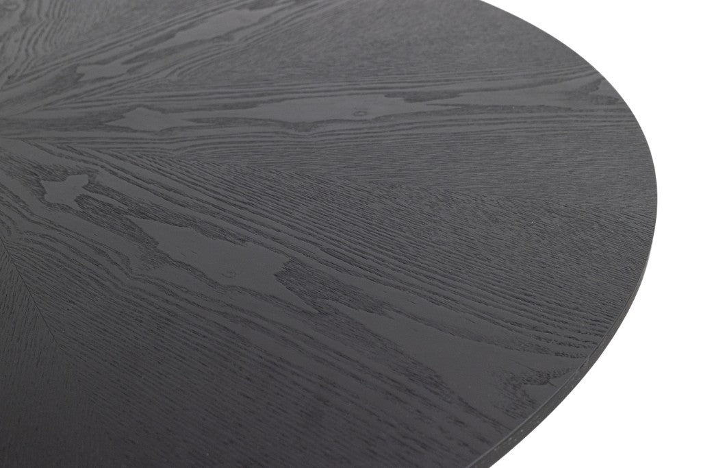 Starla 5-Piece Dining Set with Charcoal Fabric Dining Chairs, 100cm