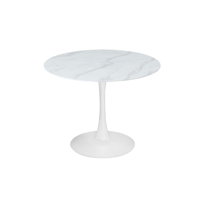 Espana Tulip Round Dining Table, White