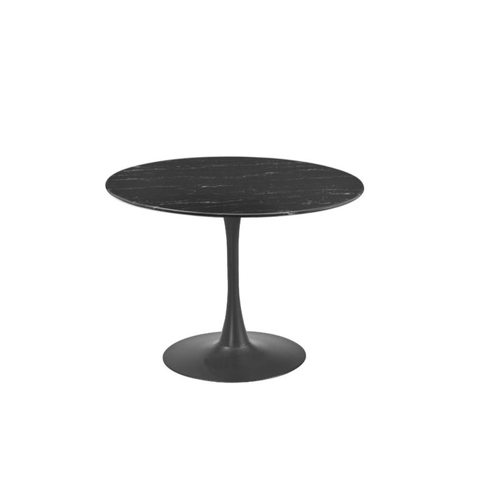 Espana Tulip Round Dining Table, Black