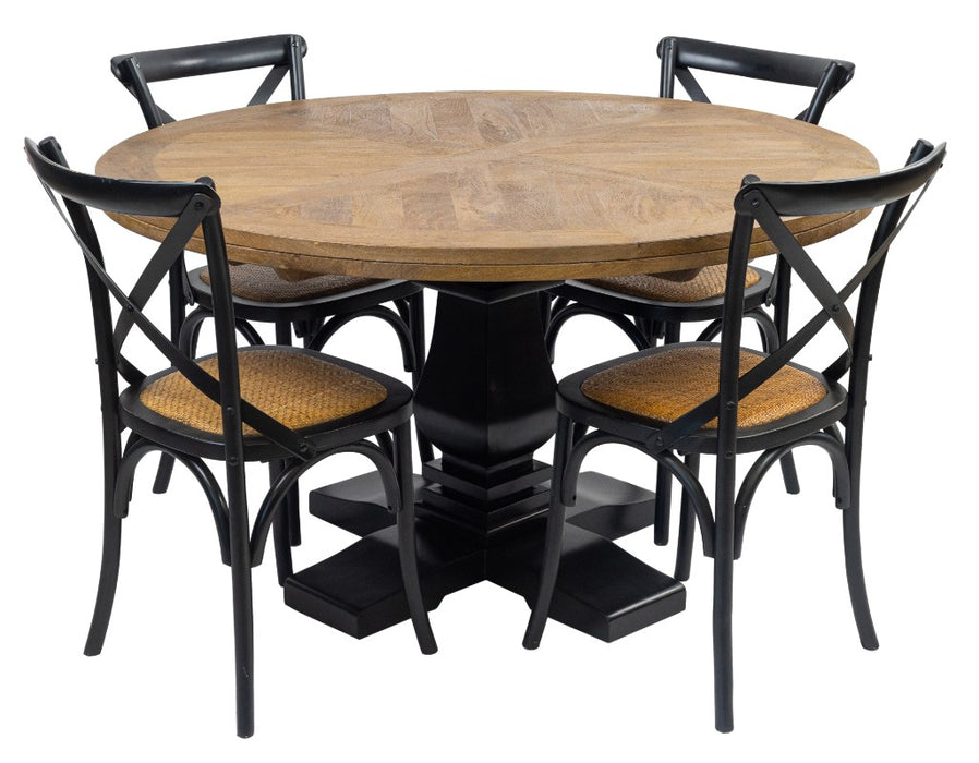 Velino Round Oak Dining Table