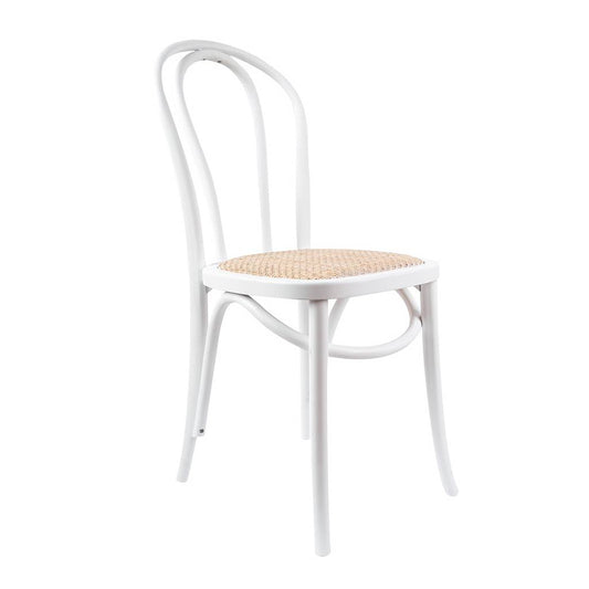 Wallace Commercial Grade Bentwood Dining Chair, White