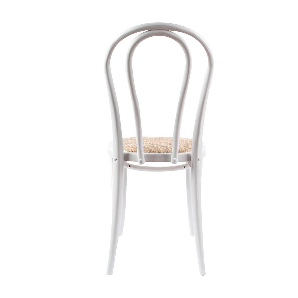 Wallace Commercial Grade Bentwood Dining Chair, White