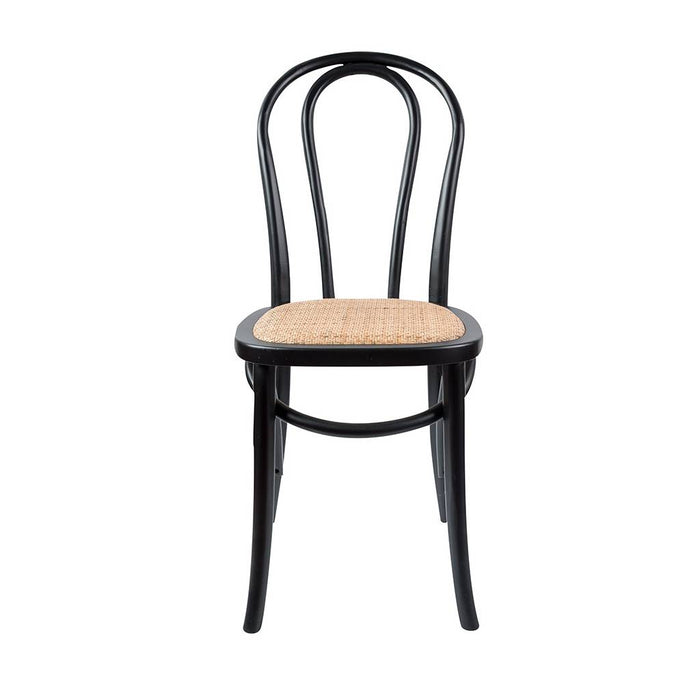 Wallace Commercial Grade Bentwood Dining Chair, Antique Black