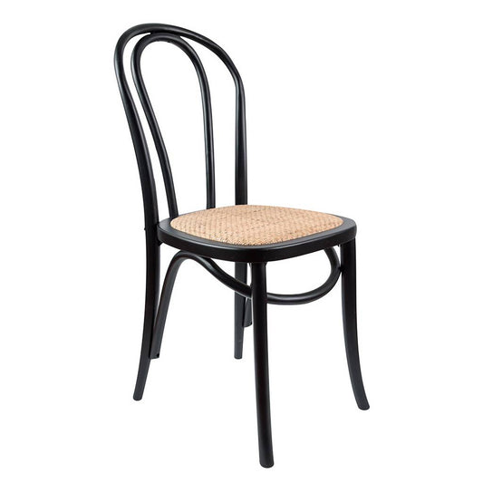 Wallace Commercial Grade Bentwood Dining Chair, Antique Black