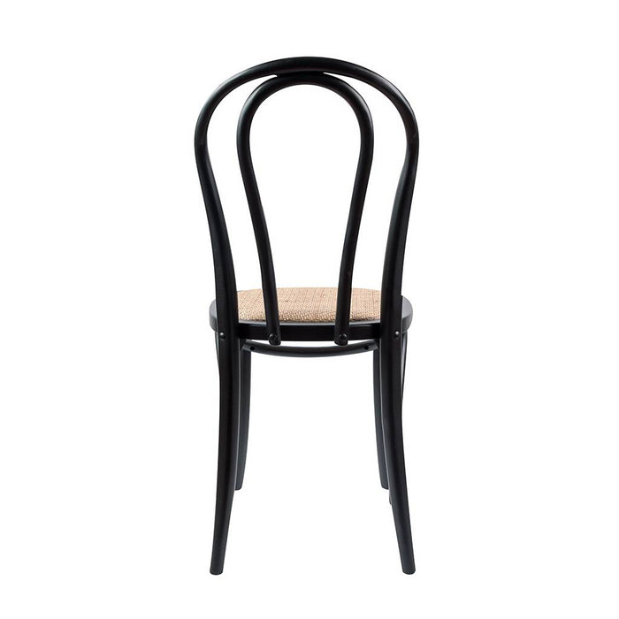 Wallace Commercial Grade Bentwood Dining Chair, Antique Black