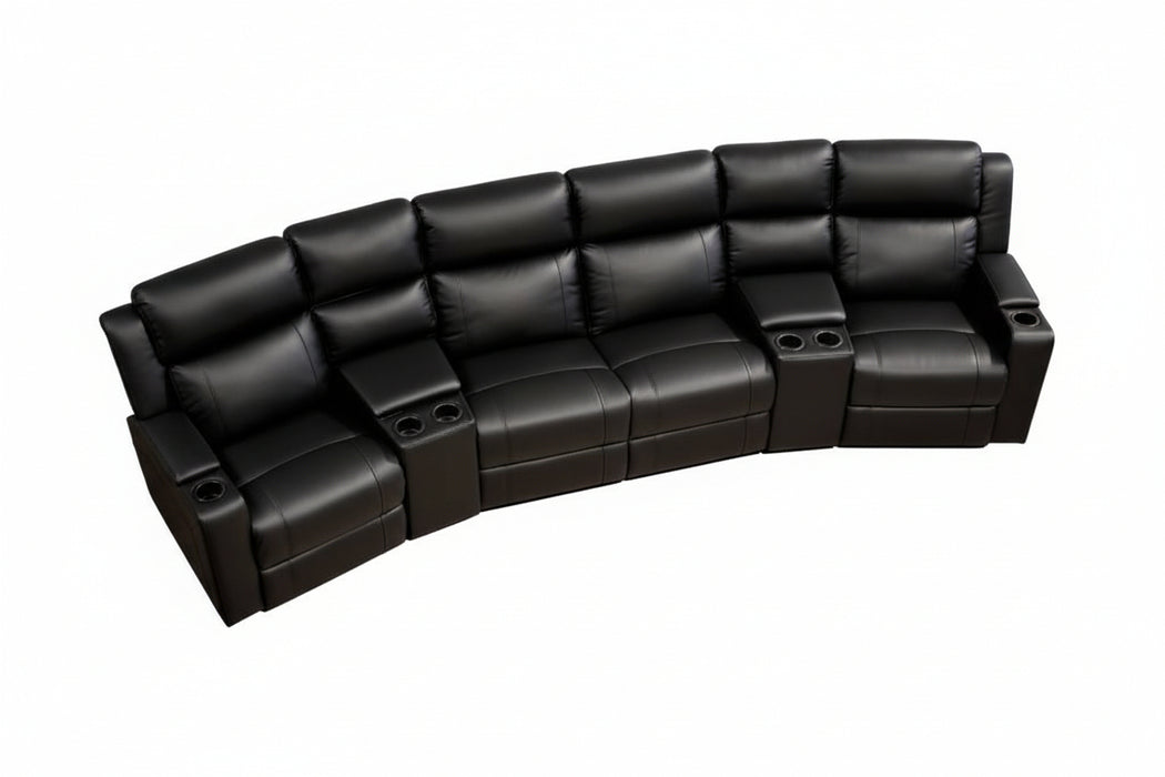 Academy Electric Recliner Home Theatre 100% Genuine Leather Lounge