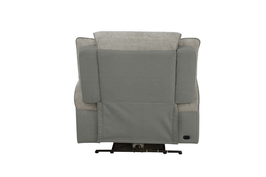 Angiva Fabric Single Powered Recliner - Oyster