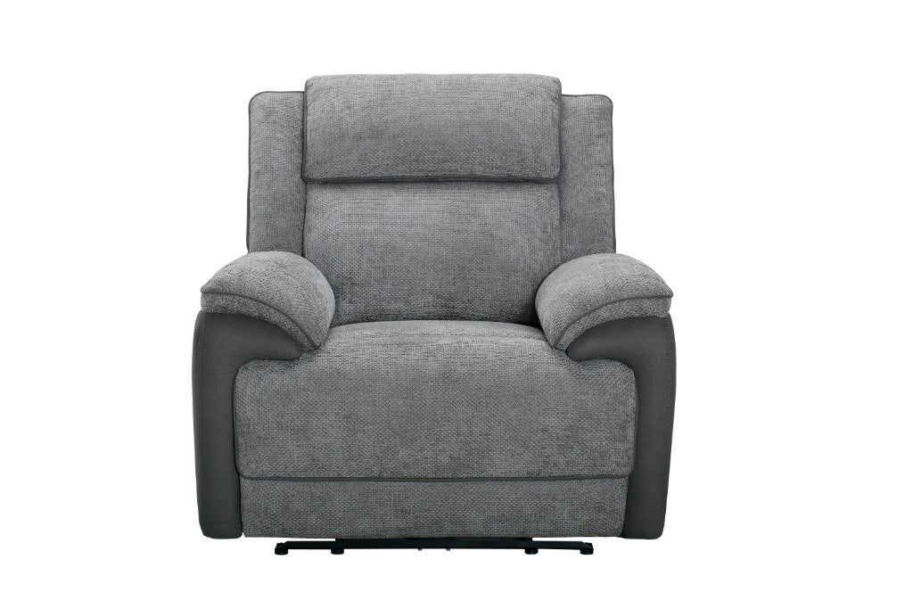 Angiva Fabric Single Powered Recliner - Oyster
