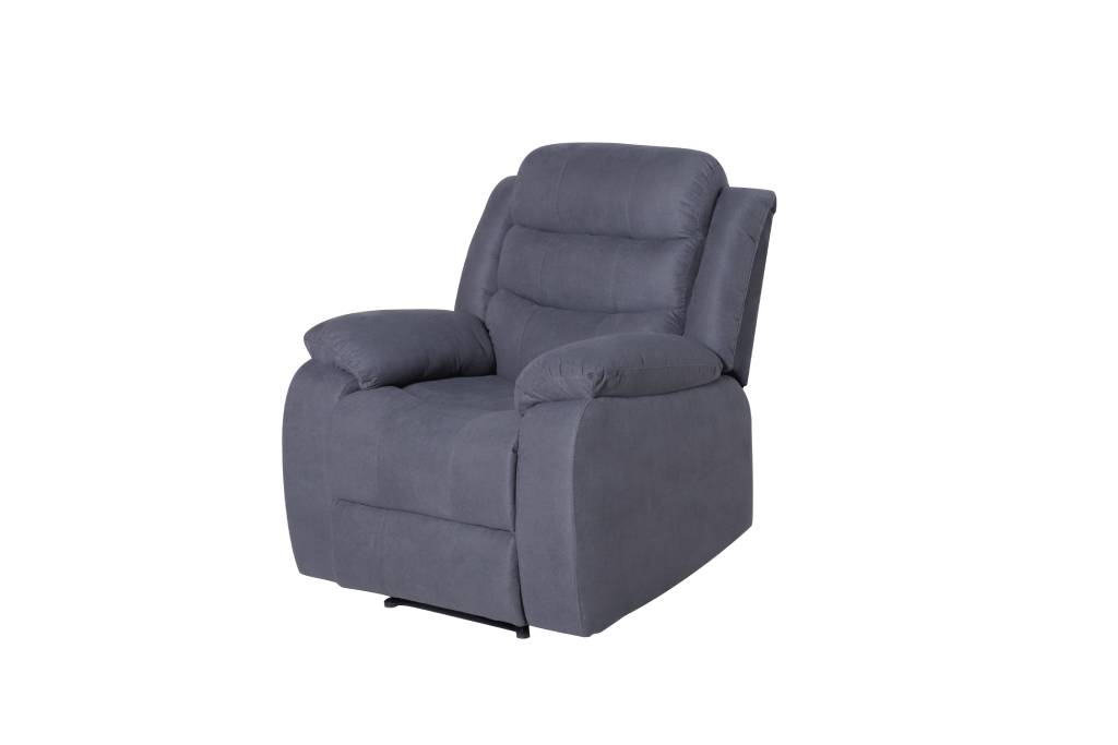 Apollo 5 Seater Fabric Recliner Sofa Set, Grey