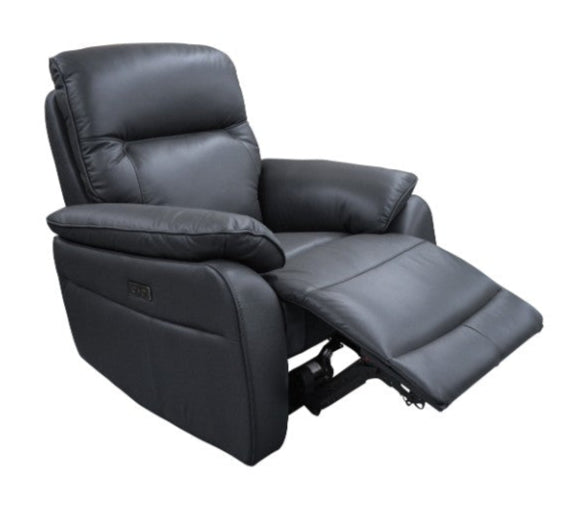 Aspect Leather Single Power Recliner - 3 Colours