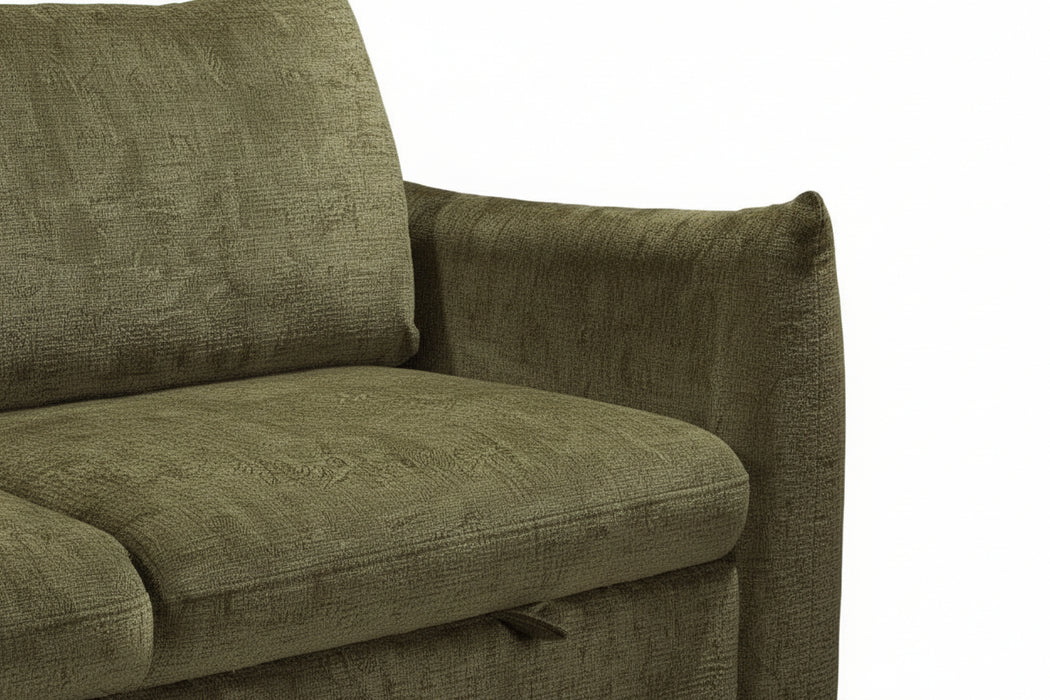 Bondi 3 Seater Pull out Sofa Bed Green