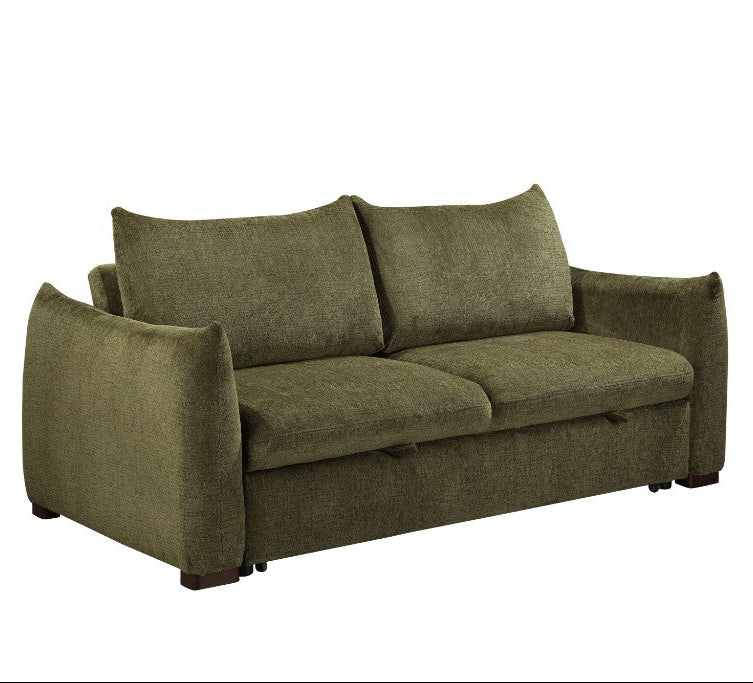 Bondi 3 Seater Pull out Sofa Bed Green