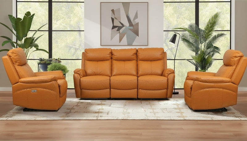 Oran 3 +1 +1 Seater Electric Recliner Leather Lounge