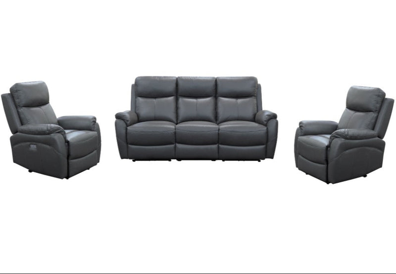 Oran 3 +1 +1 Seater Electric Recliner Leather Lounge