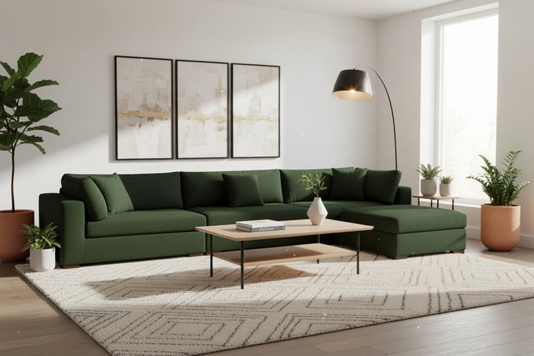 Jefferson 6 Seater Fabric Lounge