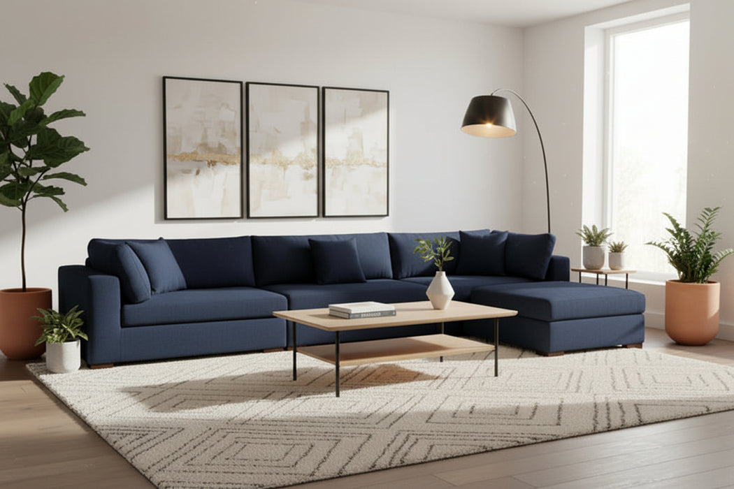 Jefferson 6 Seater Fabric Lounge