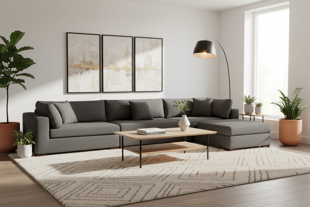 Jefferson 6 Seater Fabric Lounge