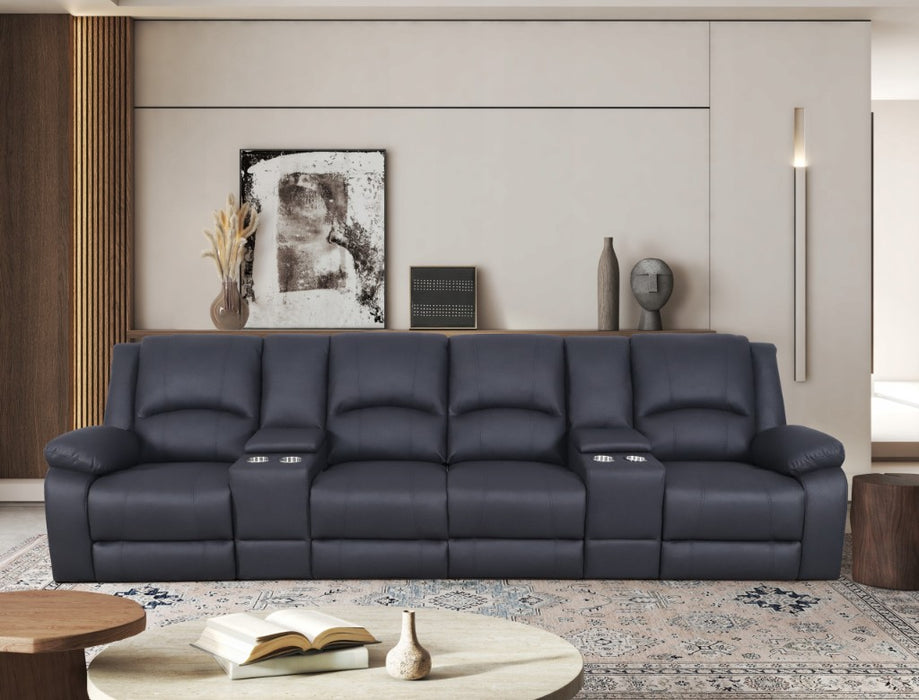 Cooks 4 Seater Recliner Home Theatre Sofa