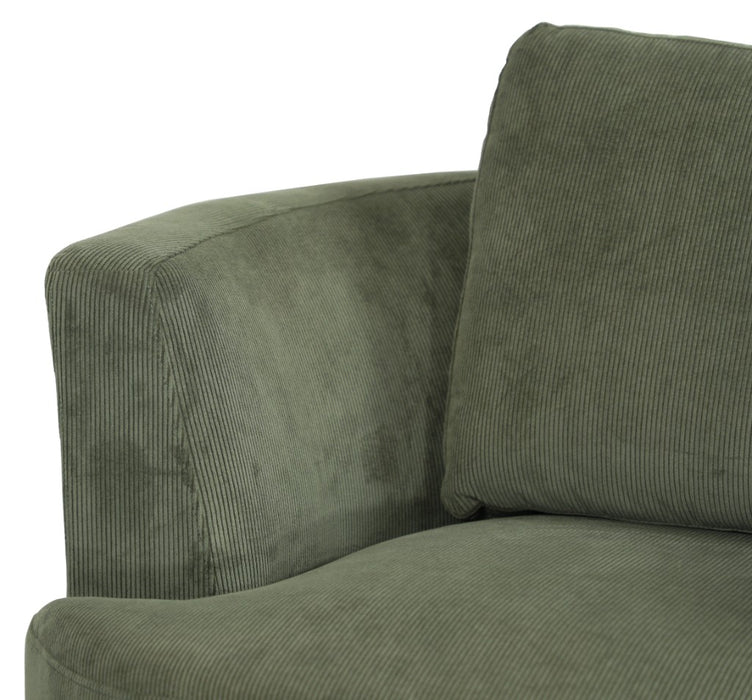 Carlo Swivel Chair in Fabric Olive Green