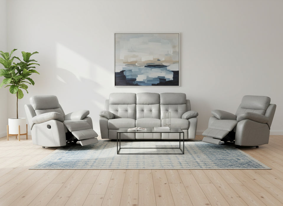 5 Seater Cosmic Leather Manual Recliner Lounge Set