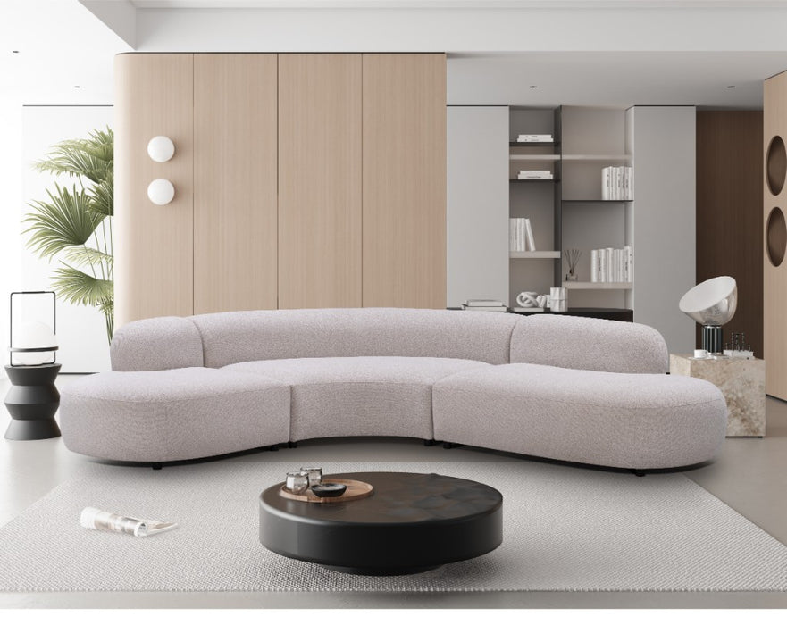 Champagne Daytona Curved Lounge 360cm