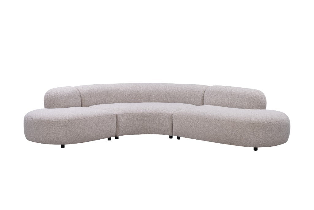 Champagne Daytona Curved Lounge 360cm