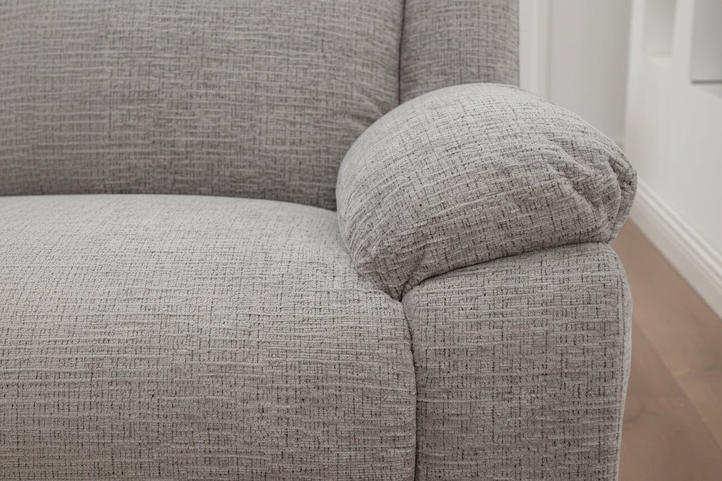 Dantes 3 Seater Recliner in Fabric Grey