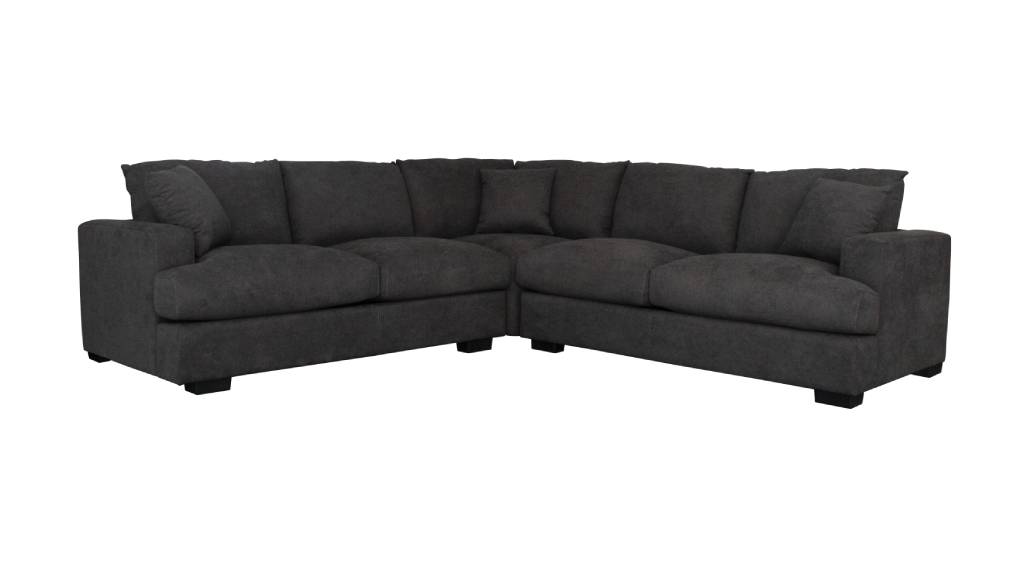 Hasting 5 Seater Corner Lounge - Dark Grey