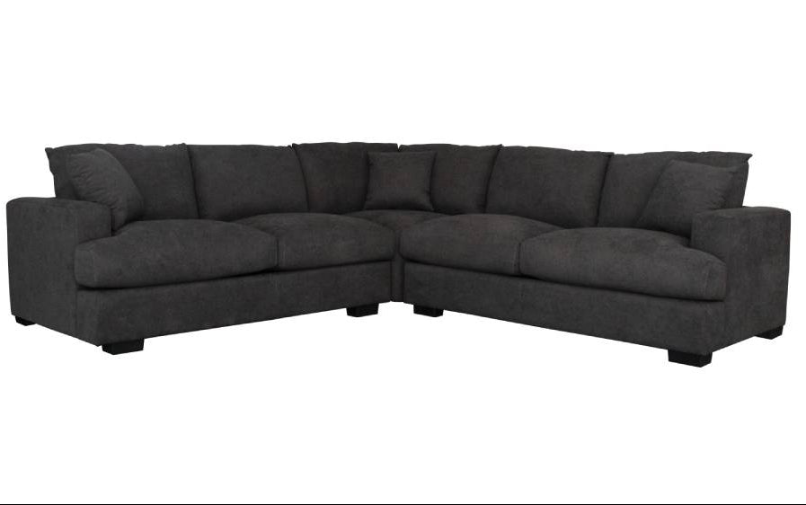 Sussex 5 Seater Corner Lounge - Dark Grey