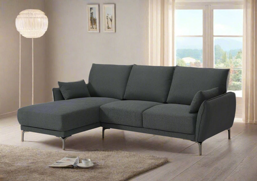 Grey Alana 3 Seater Sofa with Chaise