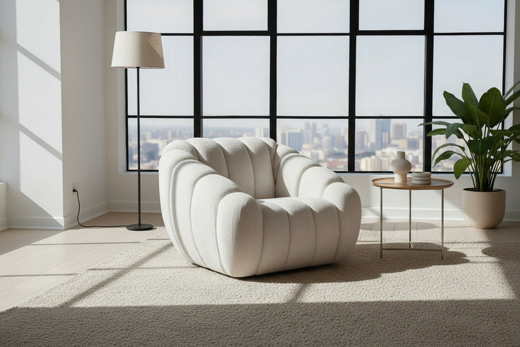 Levisa Single Seat Swivel Fabric Sofa