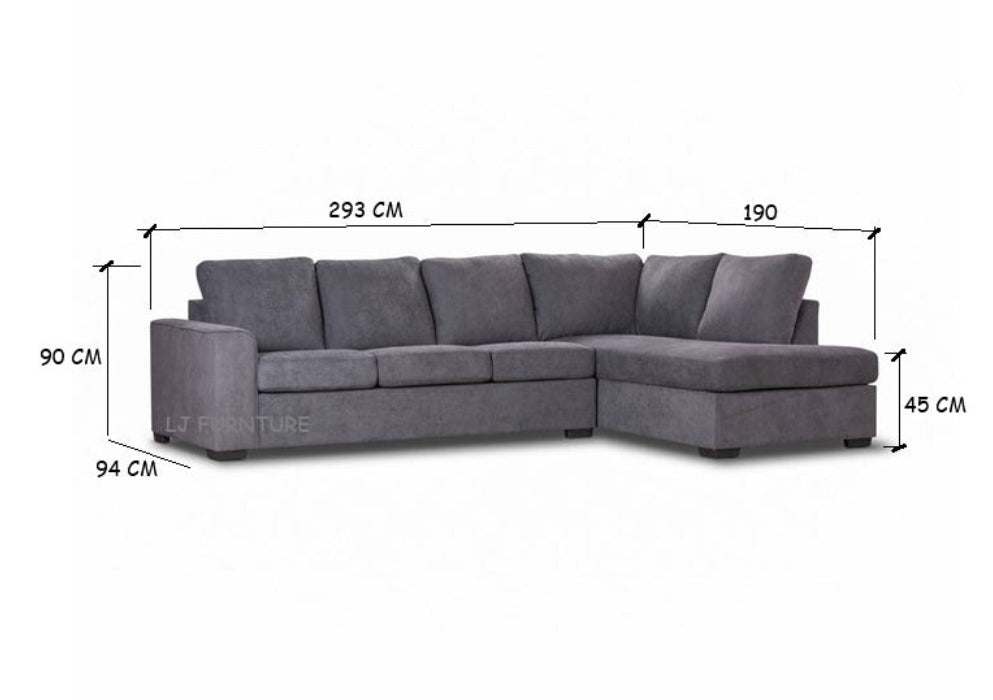 Kingston 3 Seater Chaise - Right Chaise