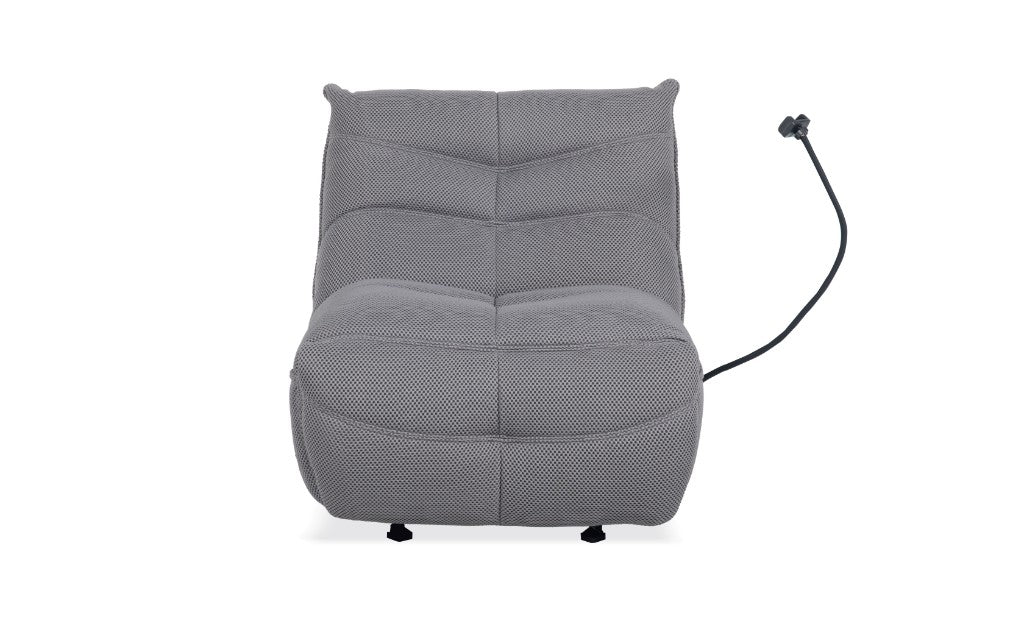 Loren Rocking Chair with Power Recliner - Grey