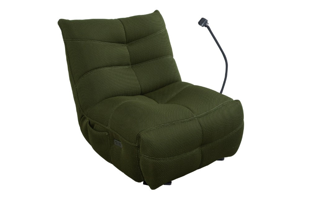 Loren Rocking Chair with Power Recliner - Green