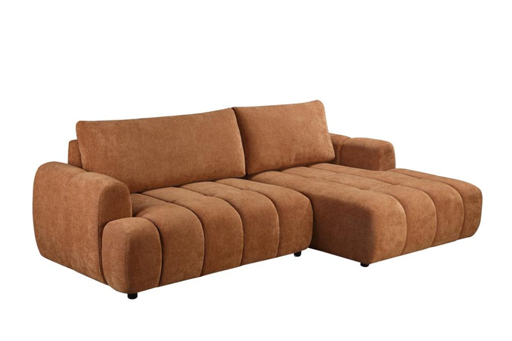 Verona Luxury Fabric Sofa Bed with Chaise