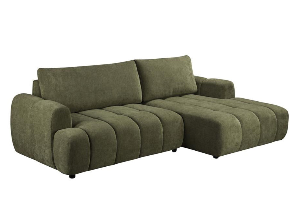 Verona Luxury Fabric Sofa Bed with Chaise