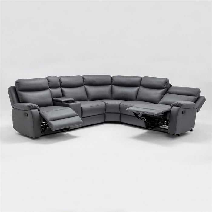 Everyday Fabric 5 Seater Corner Modular Lounge with End recliners