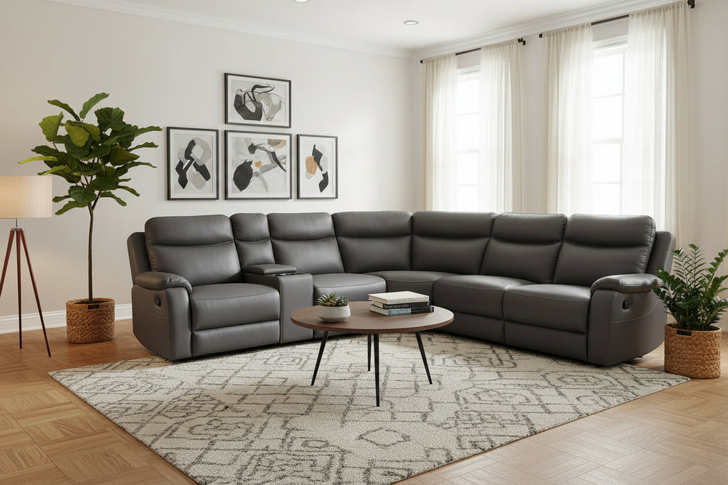 Everyday Fabric 5 Seater Corner Modular Lounge with End recliners