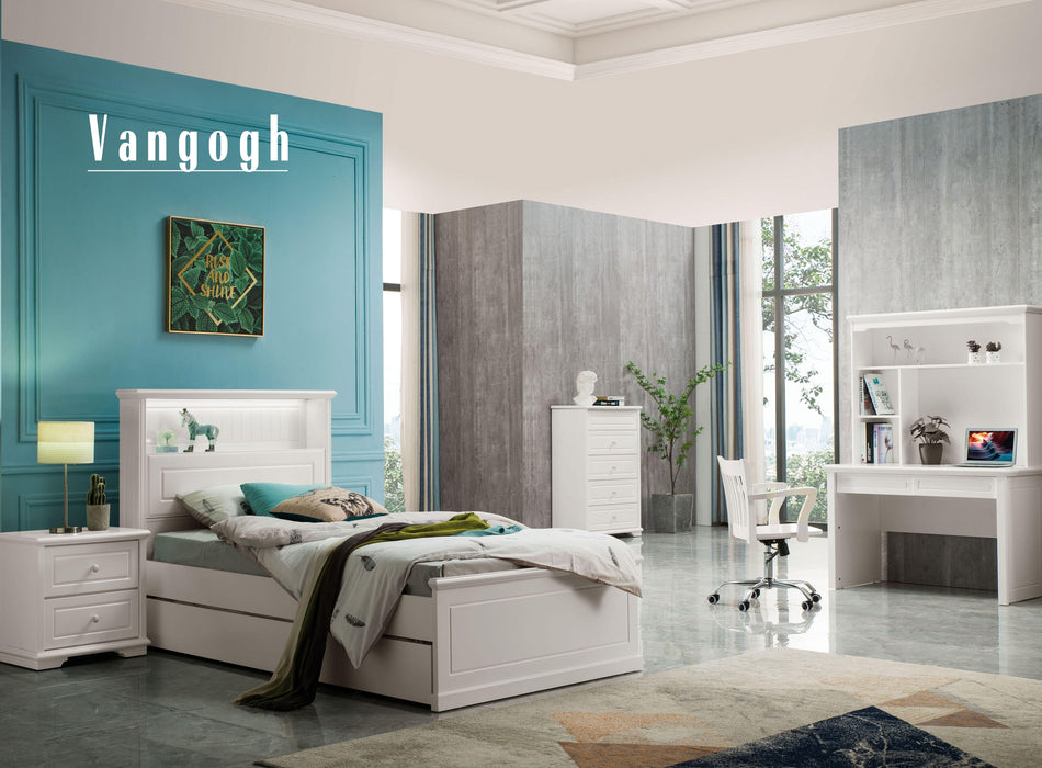 Vangogh King Single Bed with King Single Trundle