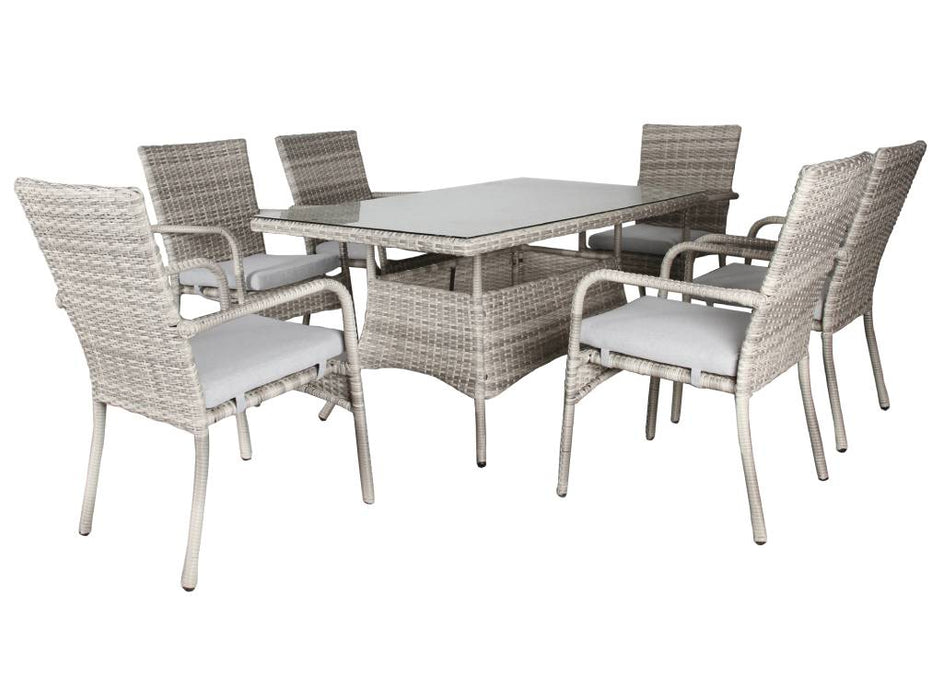 6 Seater Priestly Outdoor rectangular Dining Set