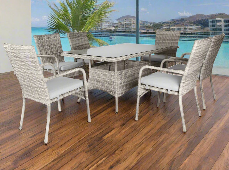 6 Seater Priestly Outdoor rectangular Dining Set