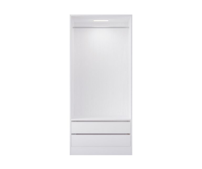 Botany 80cm Built-In Hanging Wardrobe - White