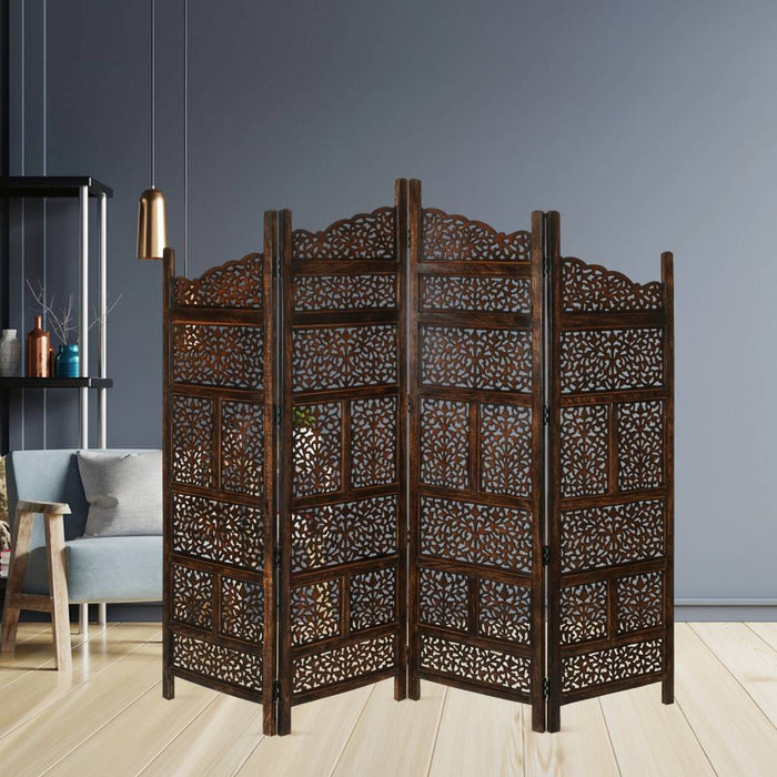 Brown Vasco 4 Panel Divider