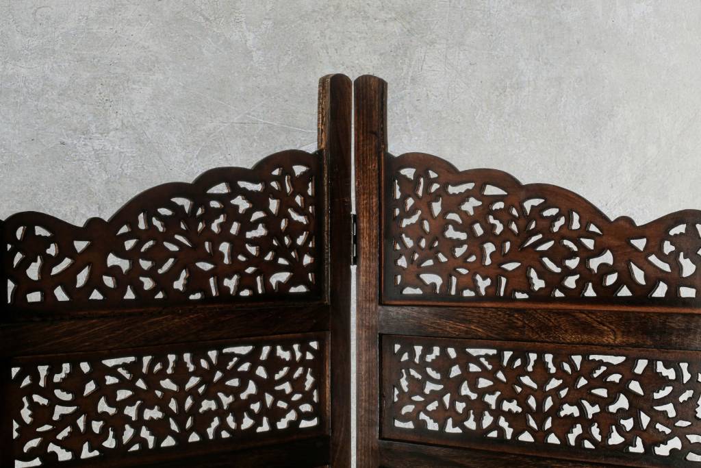 Brown Vasco 4 Panel Divider