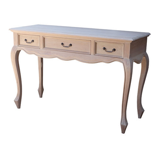 Grey Wash Queen Ann 2 Draw Console Table